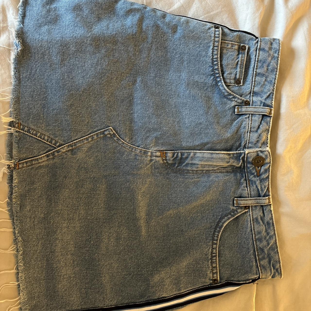 BDG urban Outfitters denim mini skirt with side... - Depop