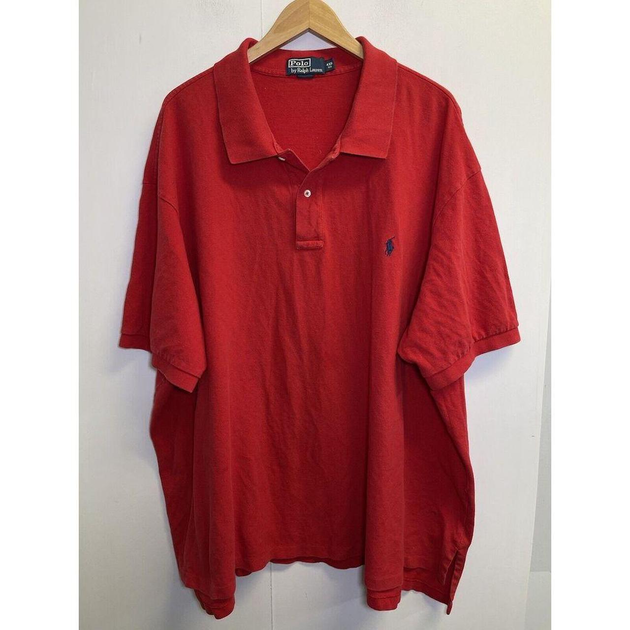 Ralph Lauren Polo Shirt Mens 4XB Big Tall Red