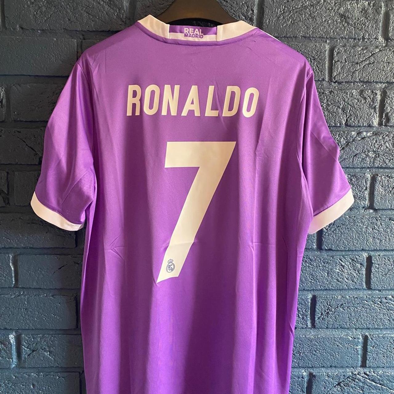 Real Madrid 2016-17 Away Shirt / RONALDO 7 🟣⚪️ 🏷️... - Depop