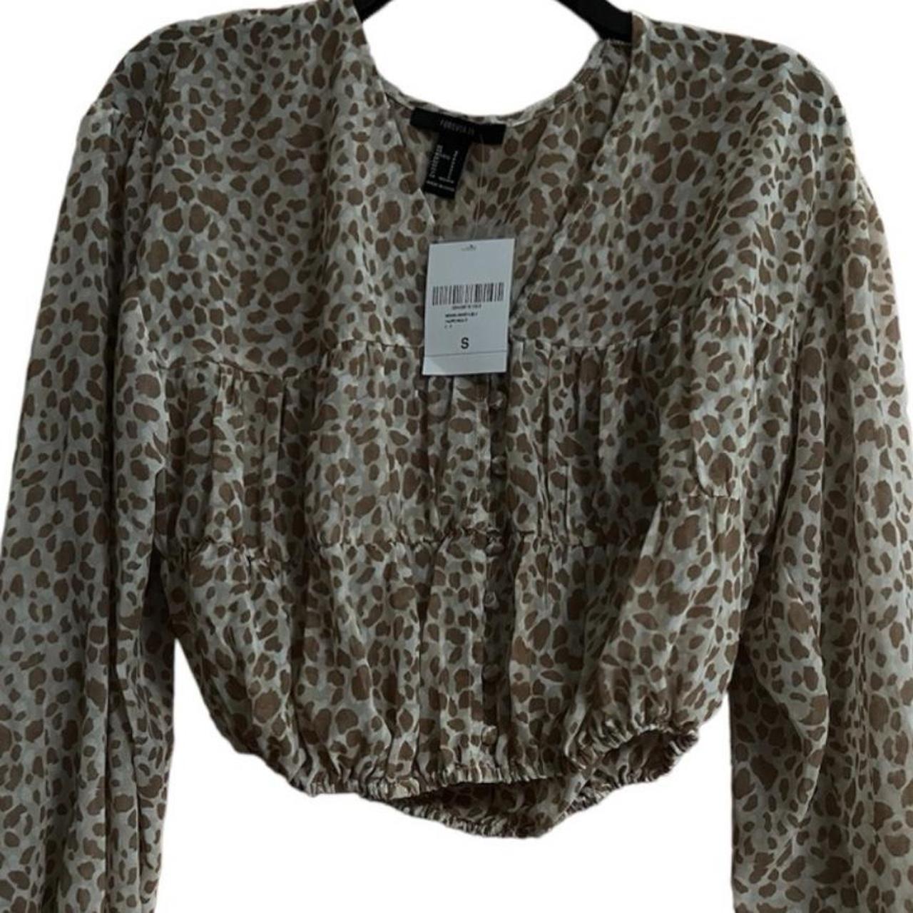 Cheetah blouse forever 21 online