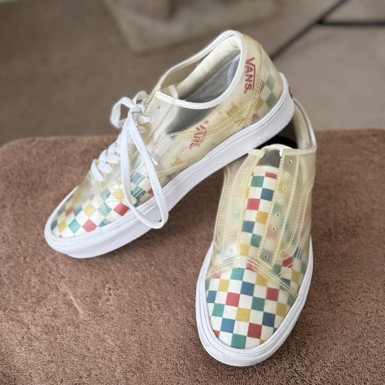 Vans Old Skool Rain Coat trainers, worn