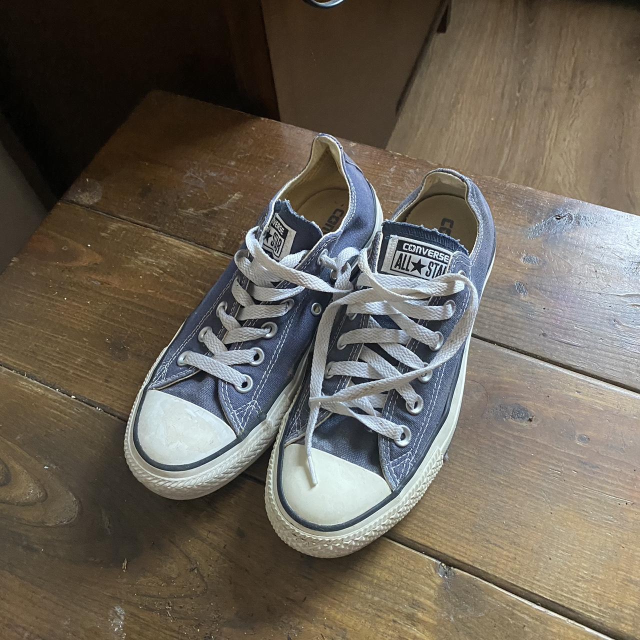 Blue low top Converse size Men 5 Woman 7 UK 5. Depop