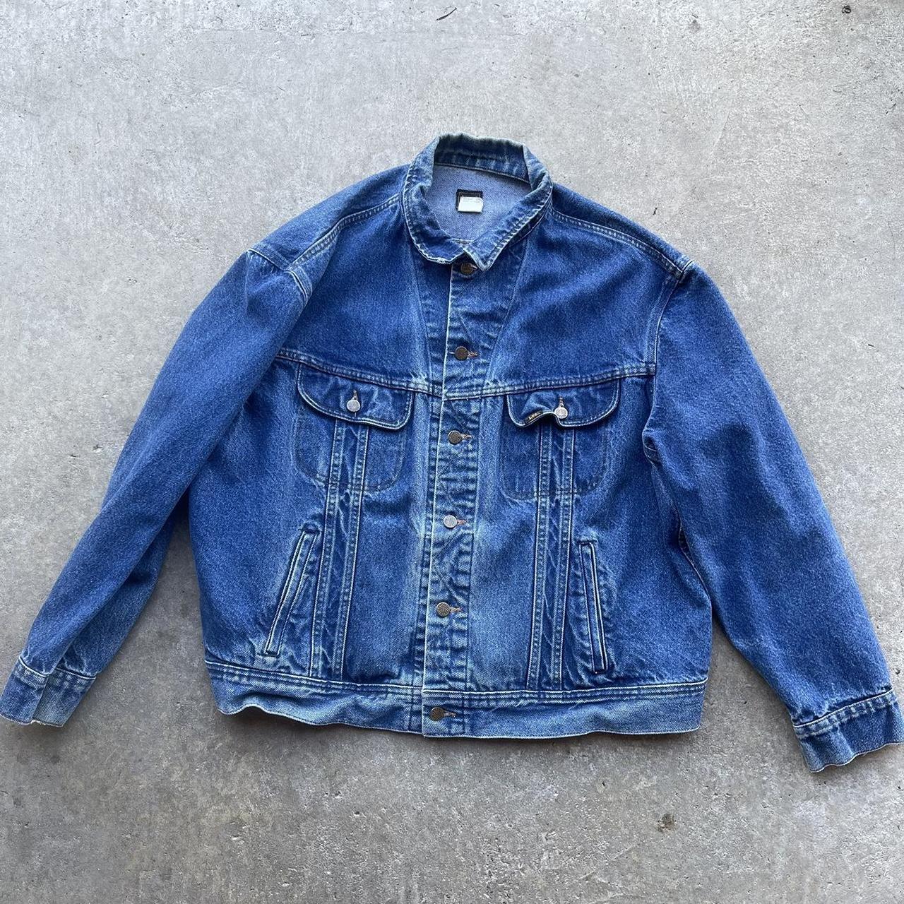 Vintage Lee denim jacket Size XXL used condition... - Depop