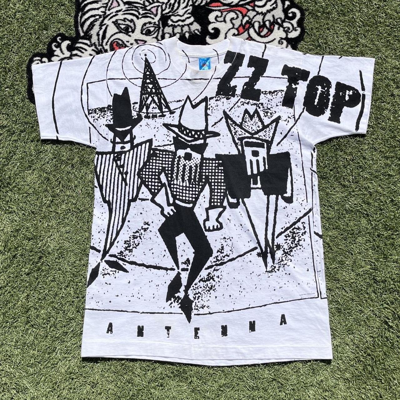 【1011 Gallery】Gallery Antenna T-Shirt Vintage ZZ Top Antenna World Tour Shirt Adult XL Music 90s