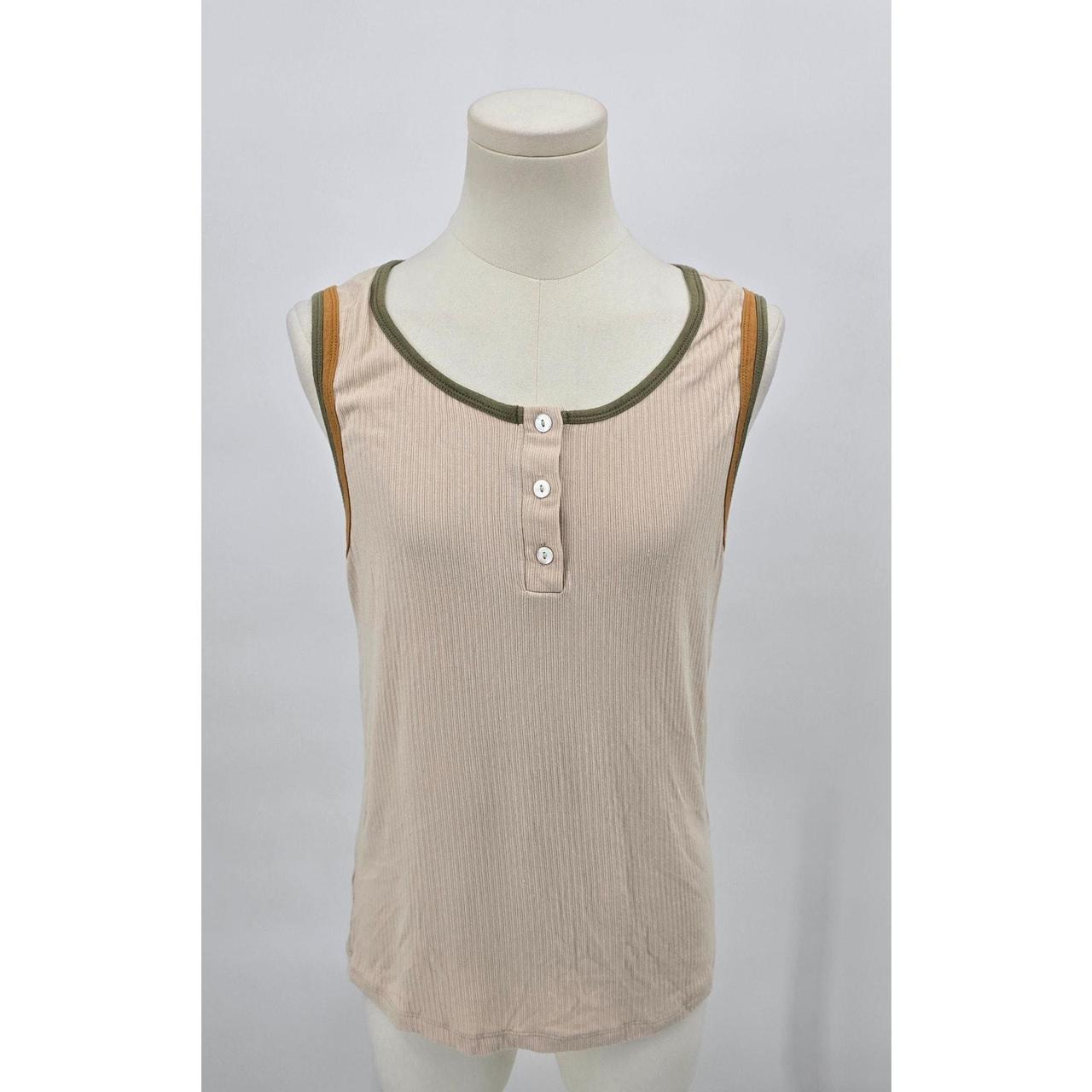 Source Unknown Women's Blouse - Khaki/Green - L –… - image 1