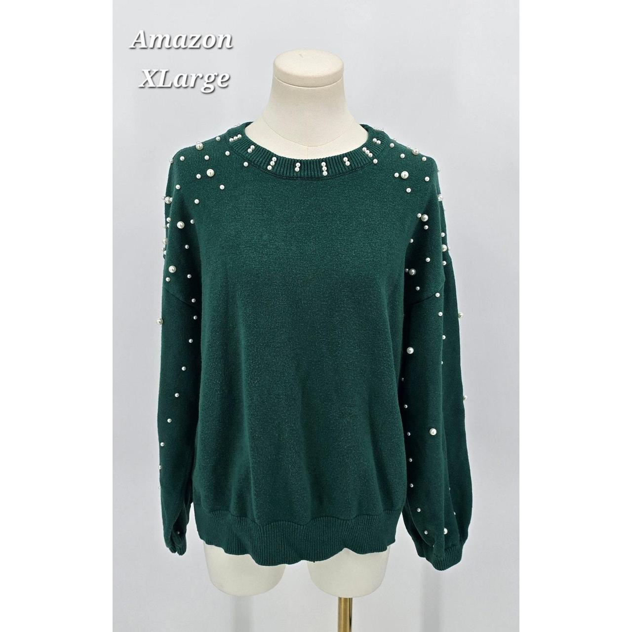 Source Unknown Women's Sweater - Green - XL – Ama… - image 1