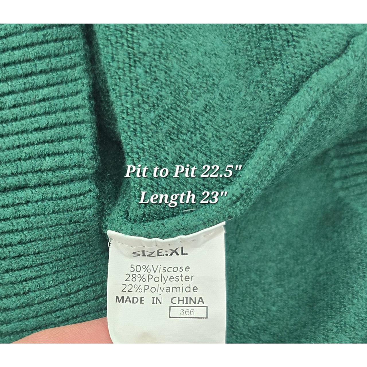 Source Unknown Women's Sweater - Green - XL – Ama… - image 5