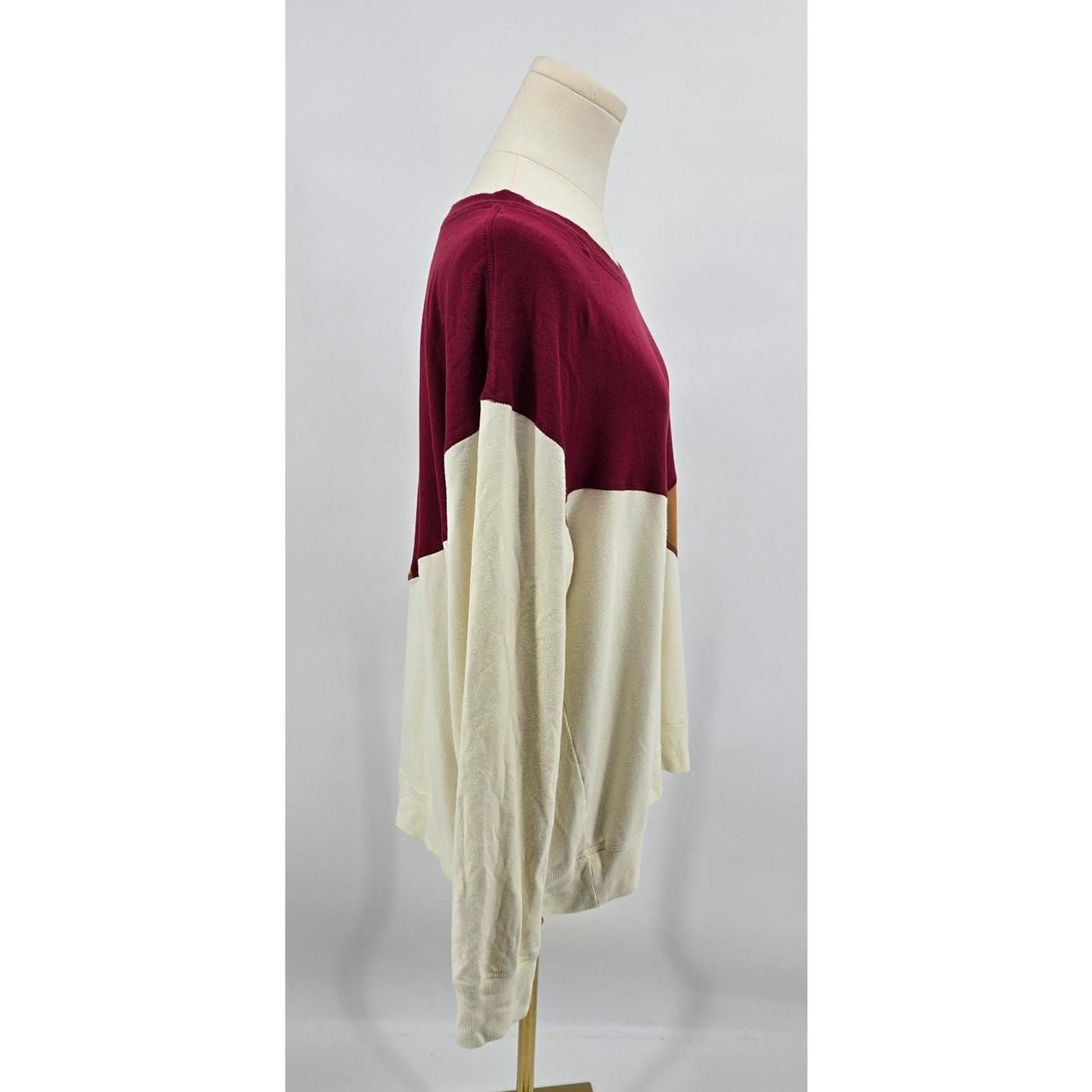 Source Unknown Women's Sweater - Cream/Red - L – … - image 2