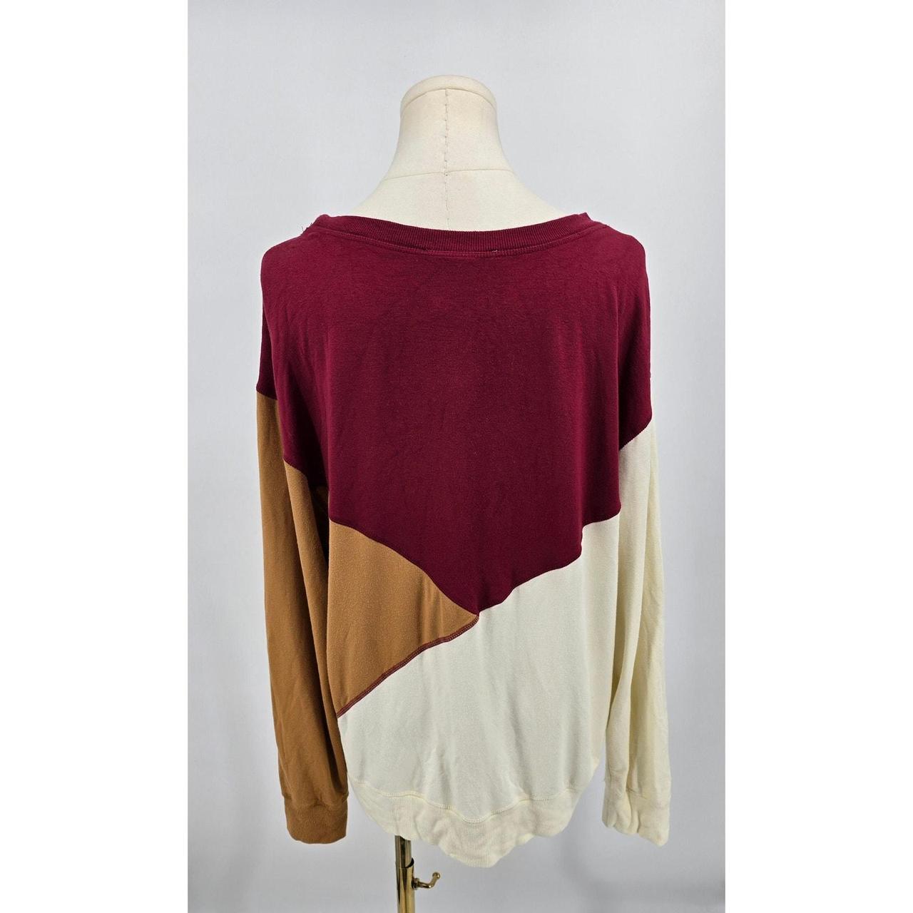 Source Unknown Women's Sweater - Cream/Red - L – … - image 3
