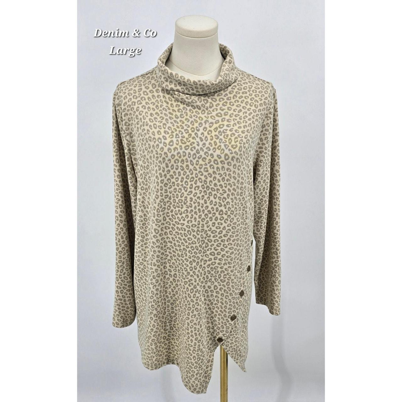 Source Unknown Women's Sweater - Cream/Brown - L … - image 1