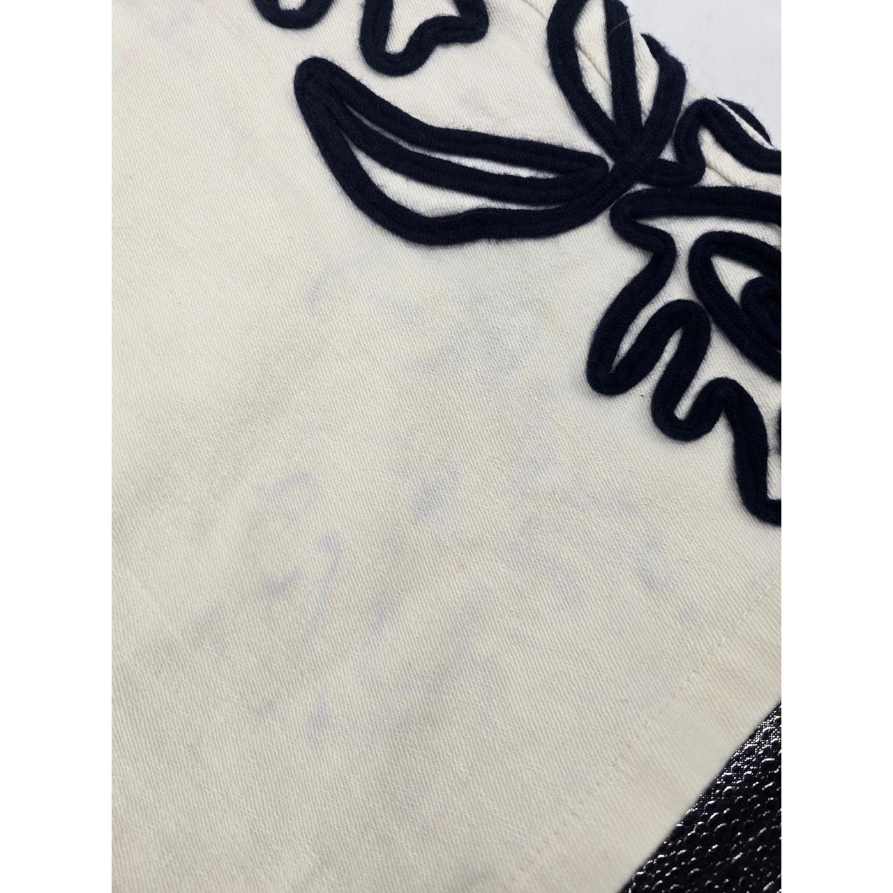 Source Unknown Women's Jeans - White/Blue - M – V… - image 7