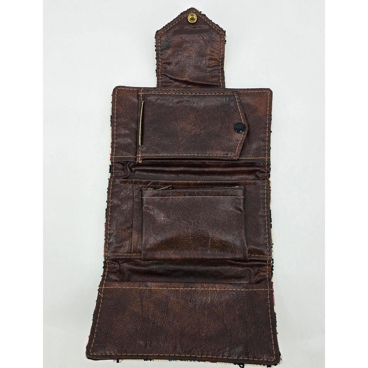 Source Unknown Women's Wallet - Brown/Cream – Vin… - image 3