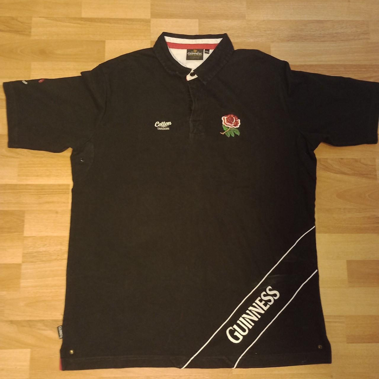 Rugby Shirt Black Collared Guinness | The Sweater Shop Ireland Rugby Jersey, image size:1280x1280