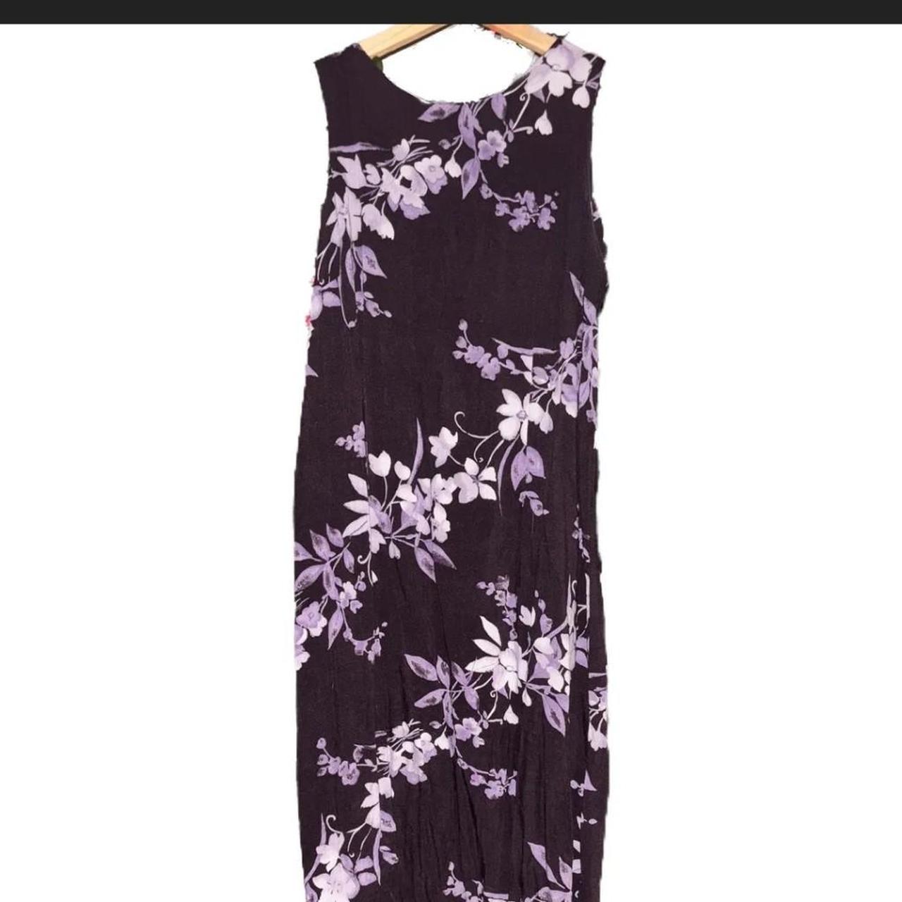 Hot Topic Women's Dress Purple – Purple floral maxi dress