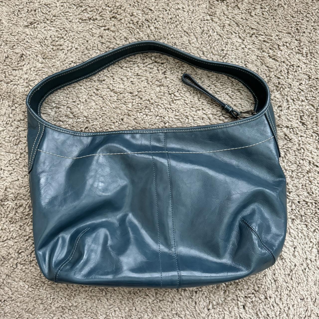 Vintage Coach Leather Handbag🩵 great condition, real | Depop Vintage Coach Leather Handbag🩵 great condition, real | Depop