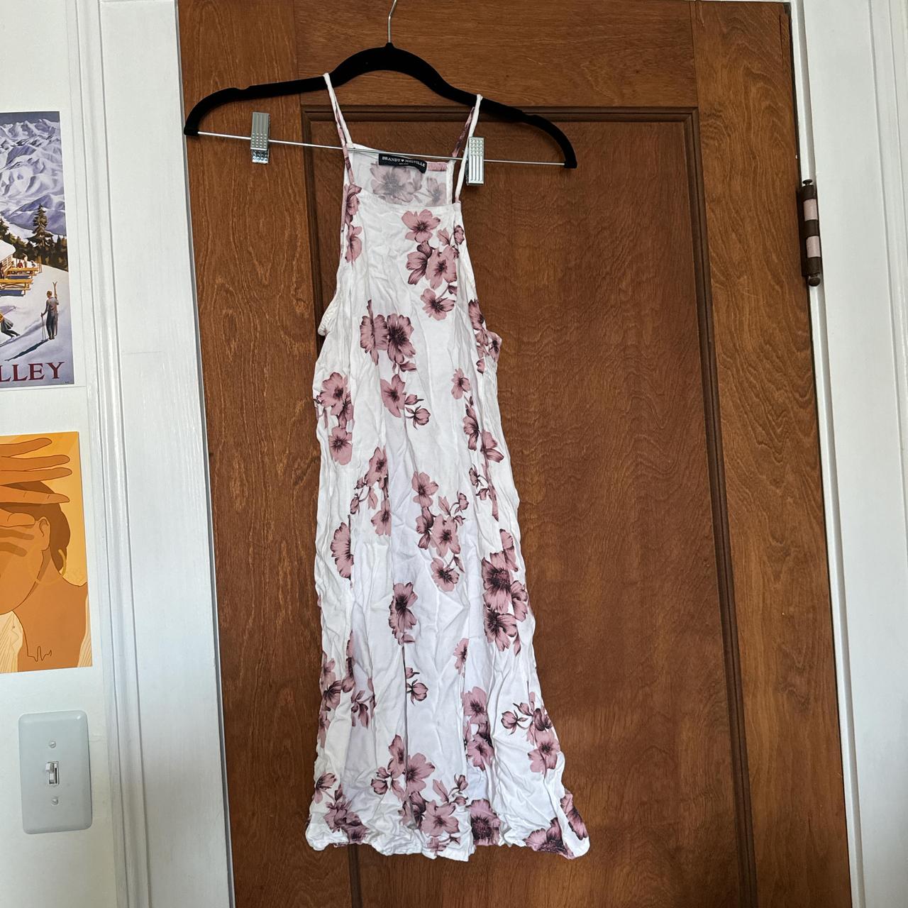 Brandy Melville Floral Halter Dress
