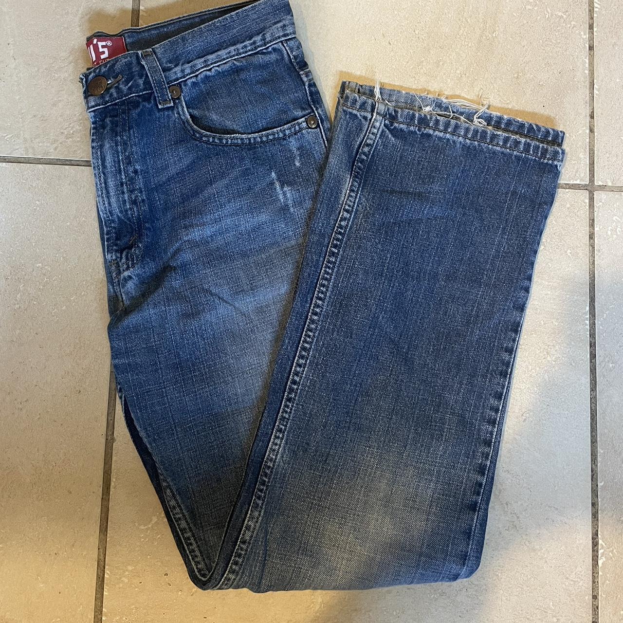 A pair of vintage Levi’s 527 bootcut jeans, the... - Depop