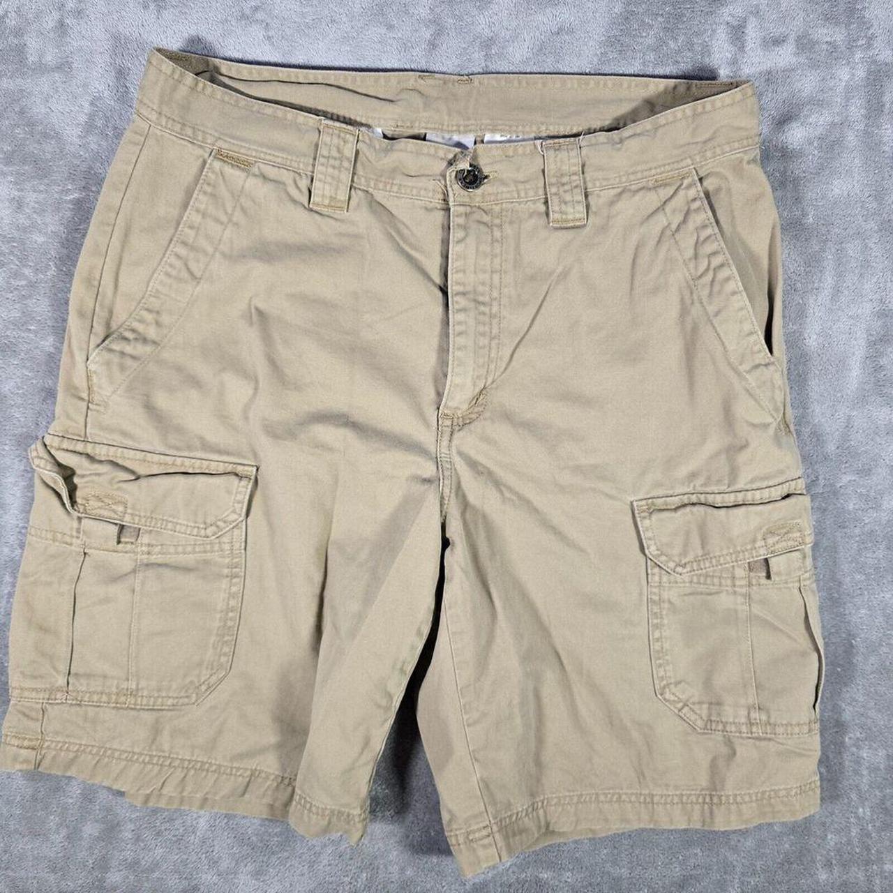 Columbia Mens Size 34 Tan Khaki Outdoors Hiking Cargo Shorts deals