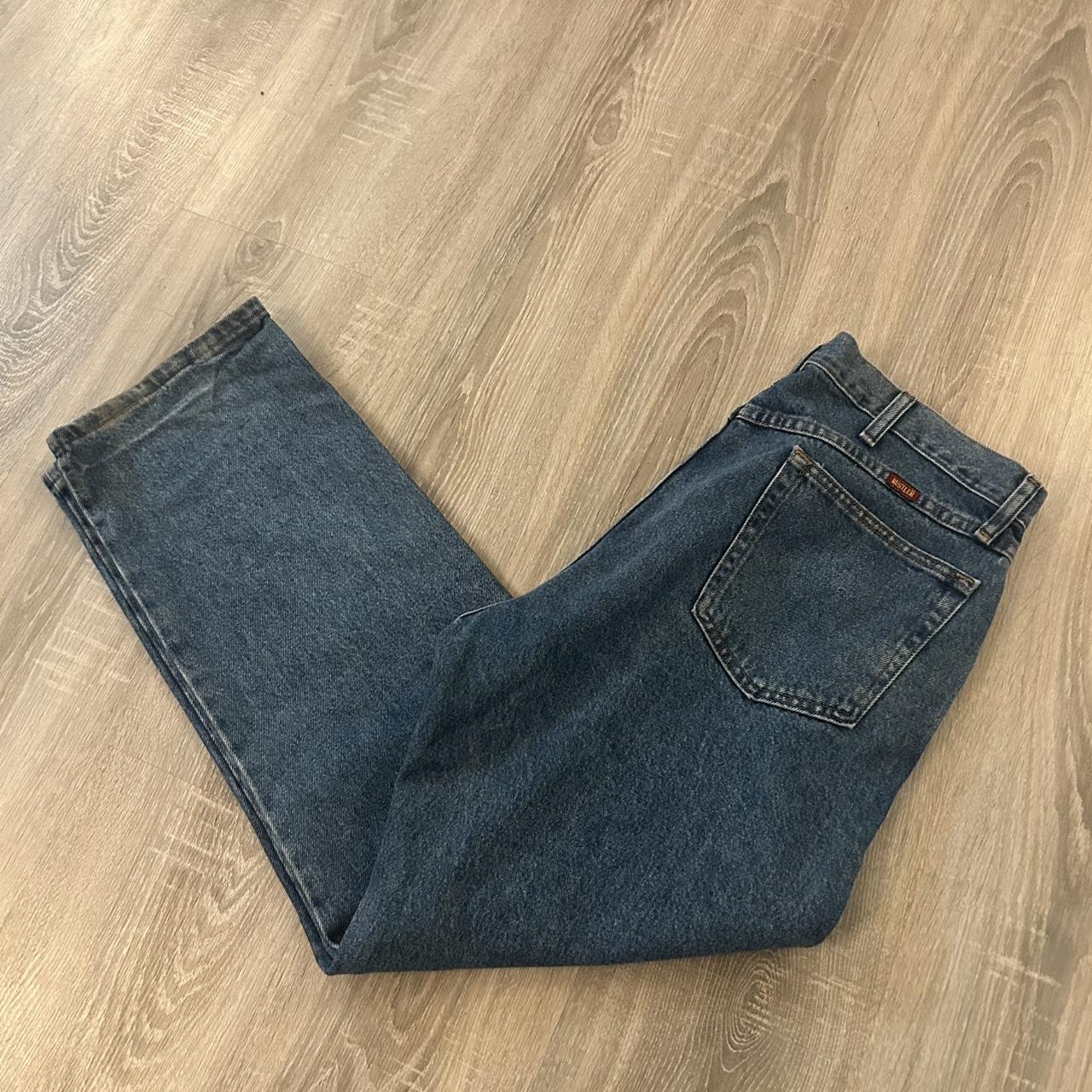 38x30 inches Navy blue vintage Rustler... | Depop