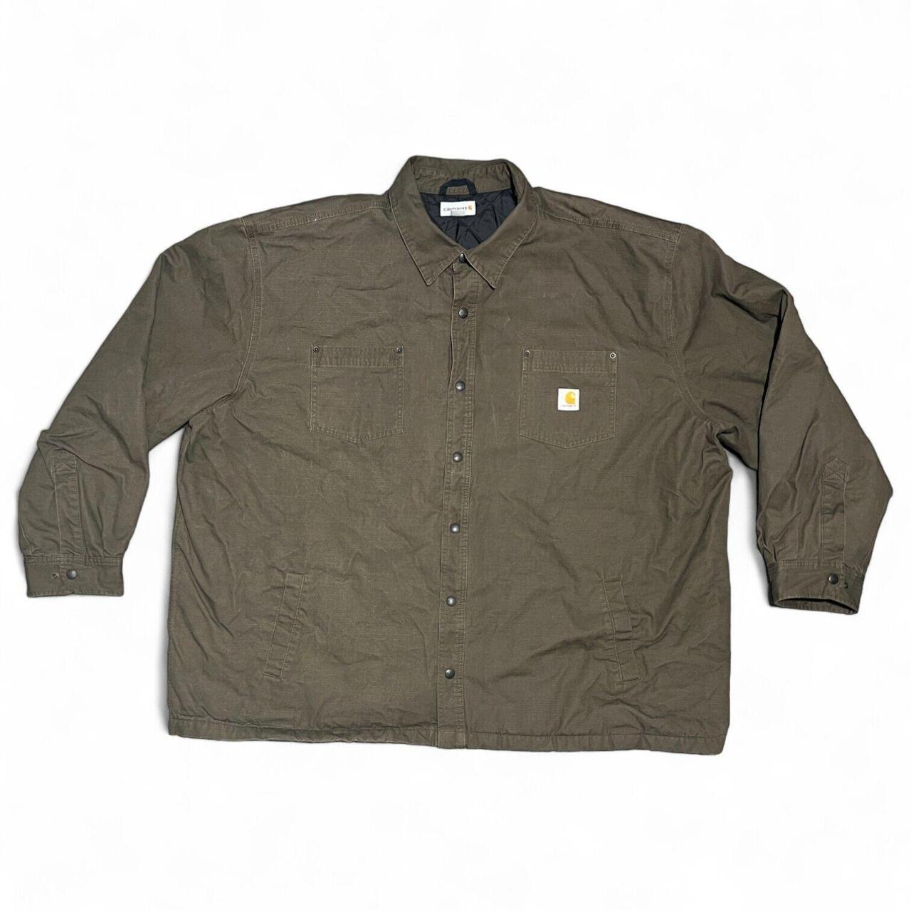 Carhartt Chetfield Brown Quit Lined Ripstop Shirt