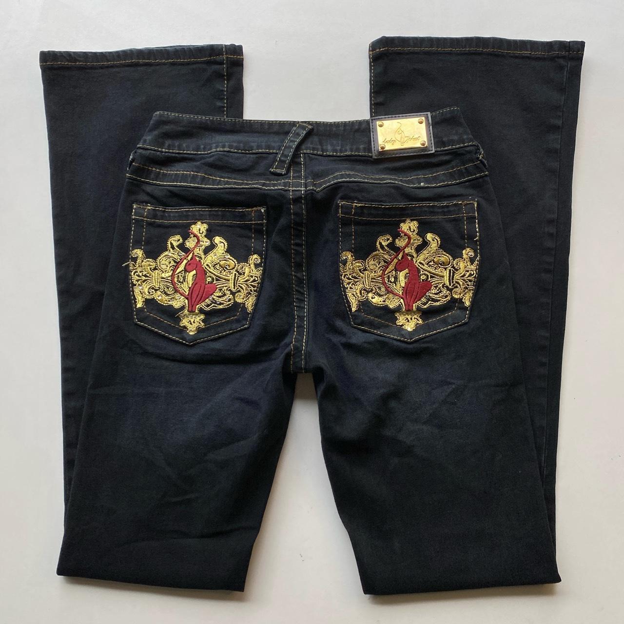 Baby Phat Women's Navy Jeans | Depop