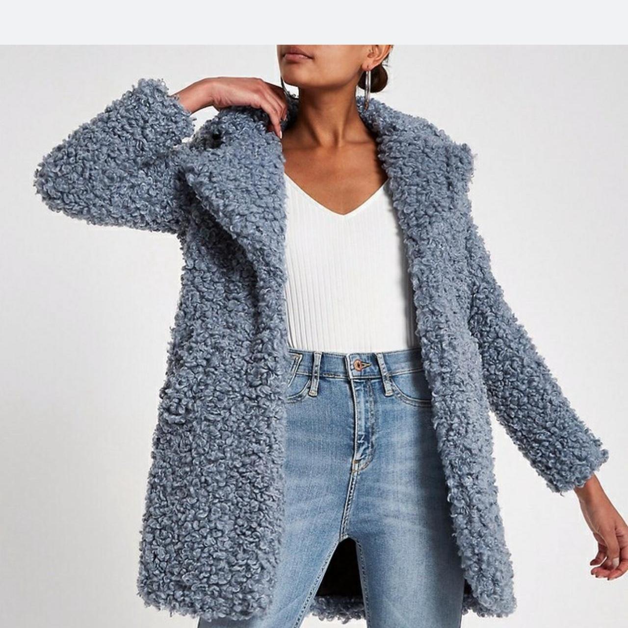 River island teddy coat on sale