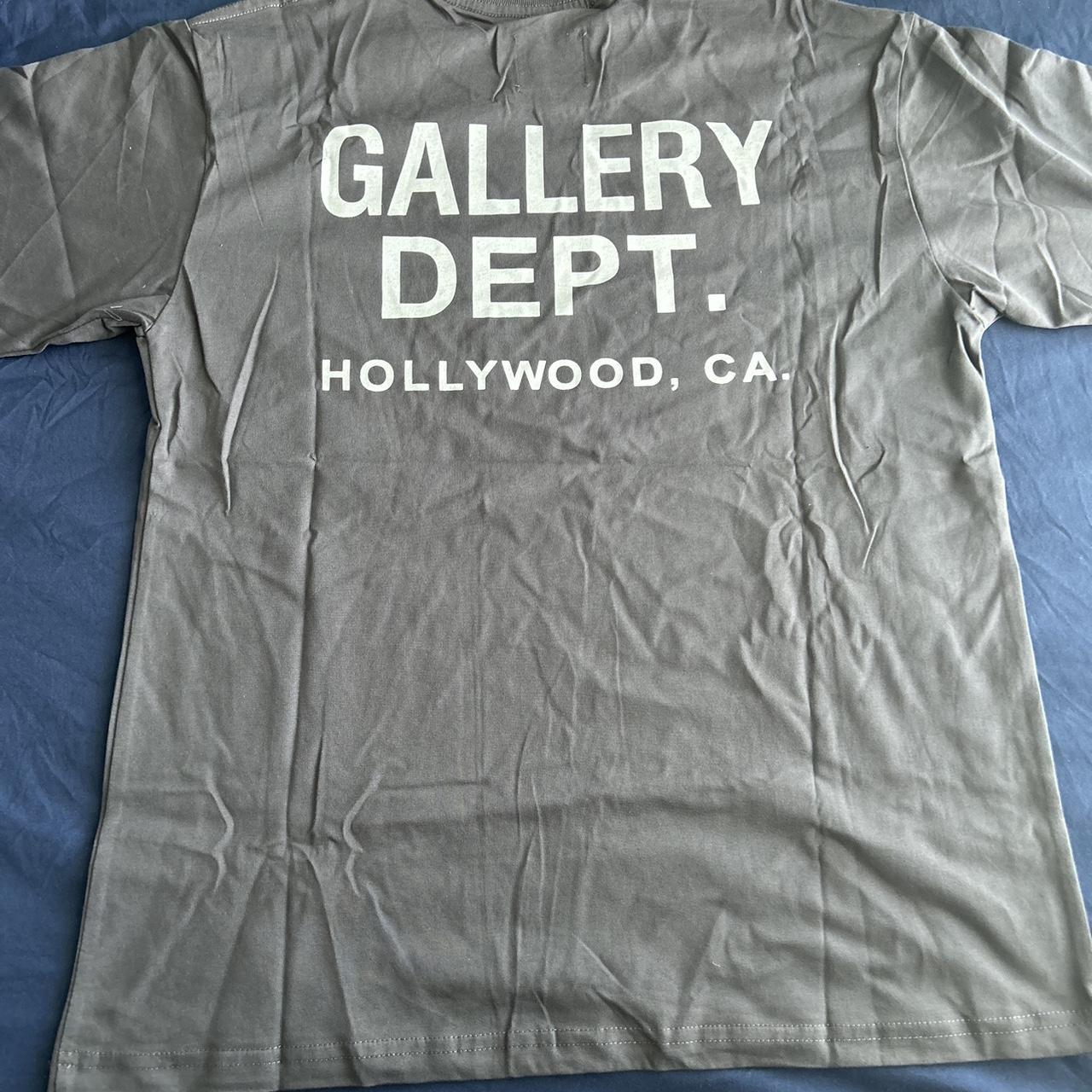 Gallery Dept. grey and white t shirt size small,... Depop