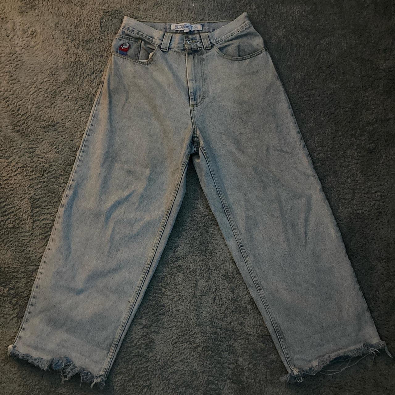 Light wash polar BIG BOY SIZE:small worn with cut... - Depop