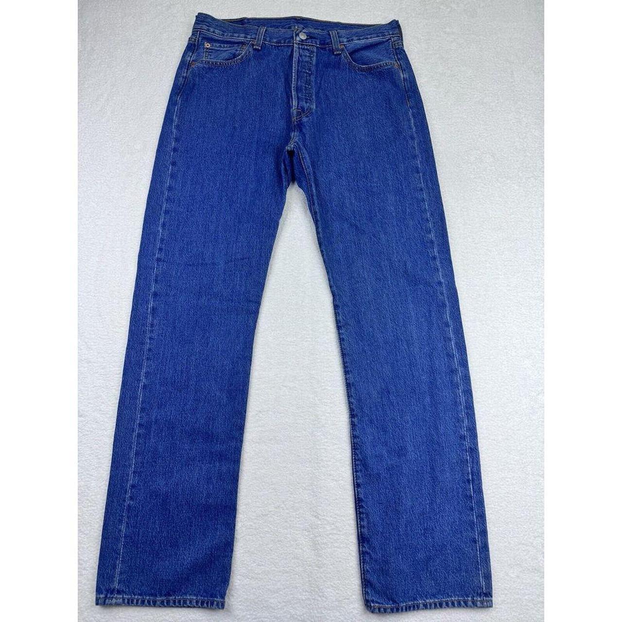 Levis 501 Jeans Mens 34x34 Medium Wash Denim