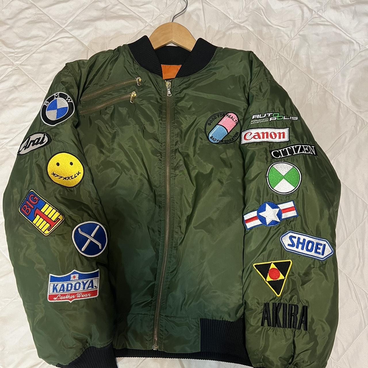 Apparel K Akira green Anime replica bomber jacket...