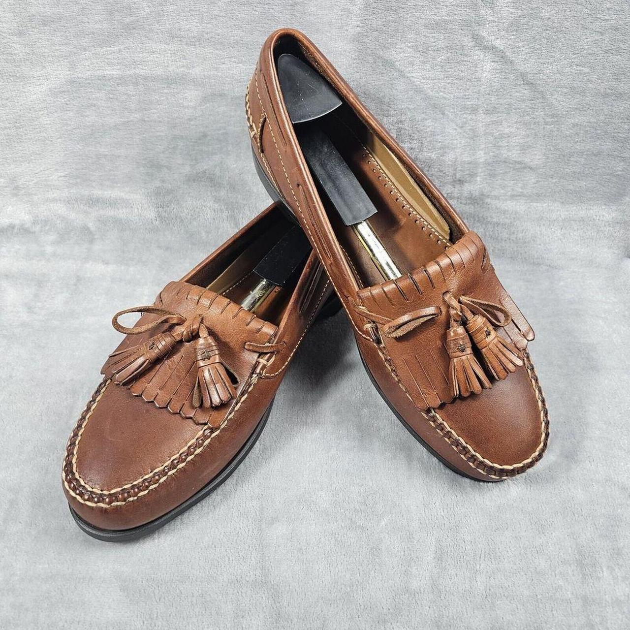 Johnston Murphy Passport Tan Kiltie Tassel Loafers