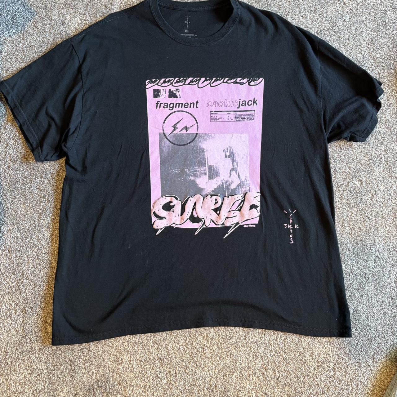 cactus jack for fragment pink sunrise tee