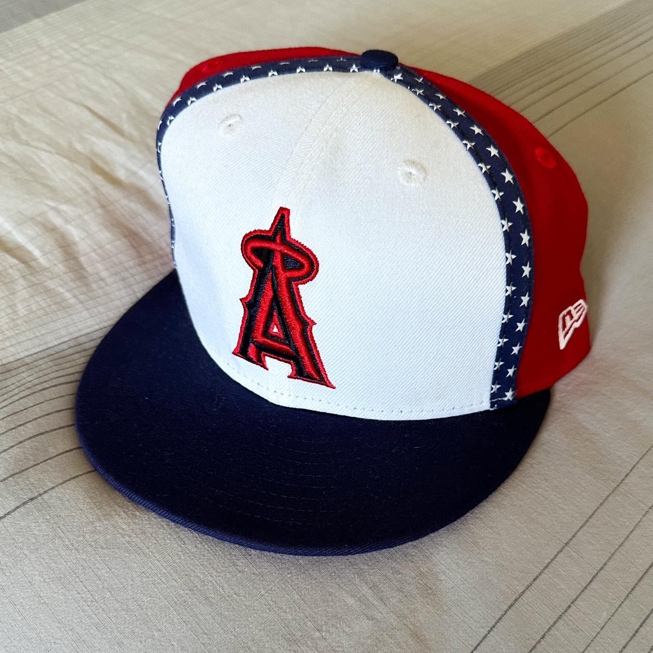 Angels Fitted Patriotic 4th of July Fitted Hat Size