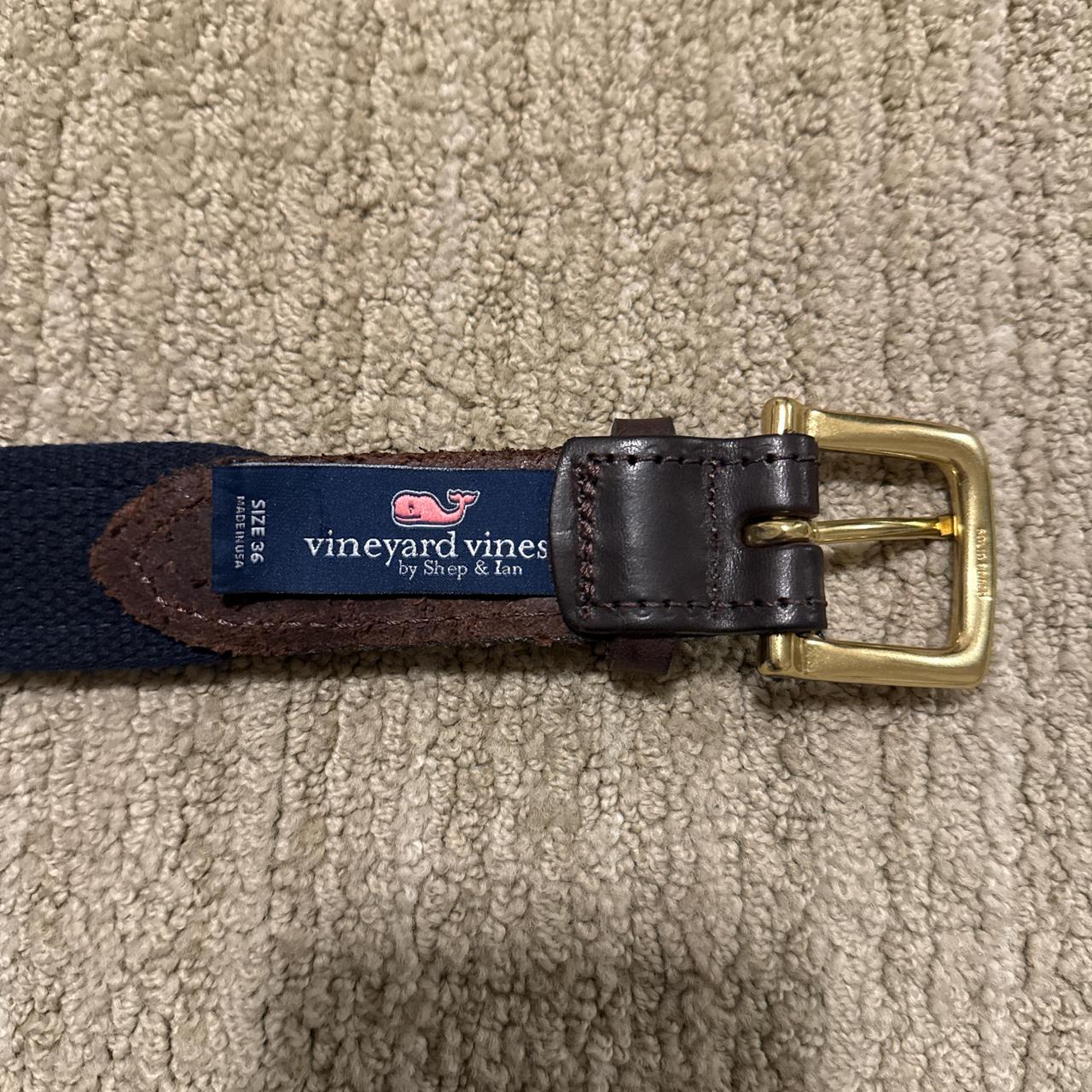 Vineyard Vines Men's Belt - Navy/Blue – Vineyard … - image 2