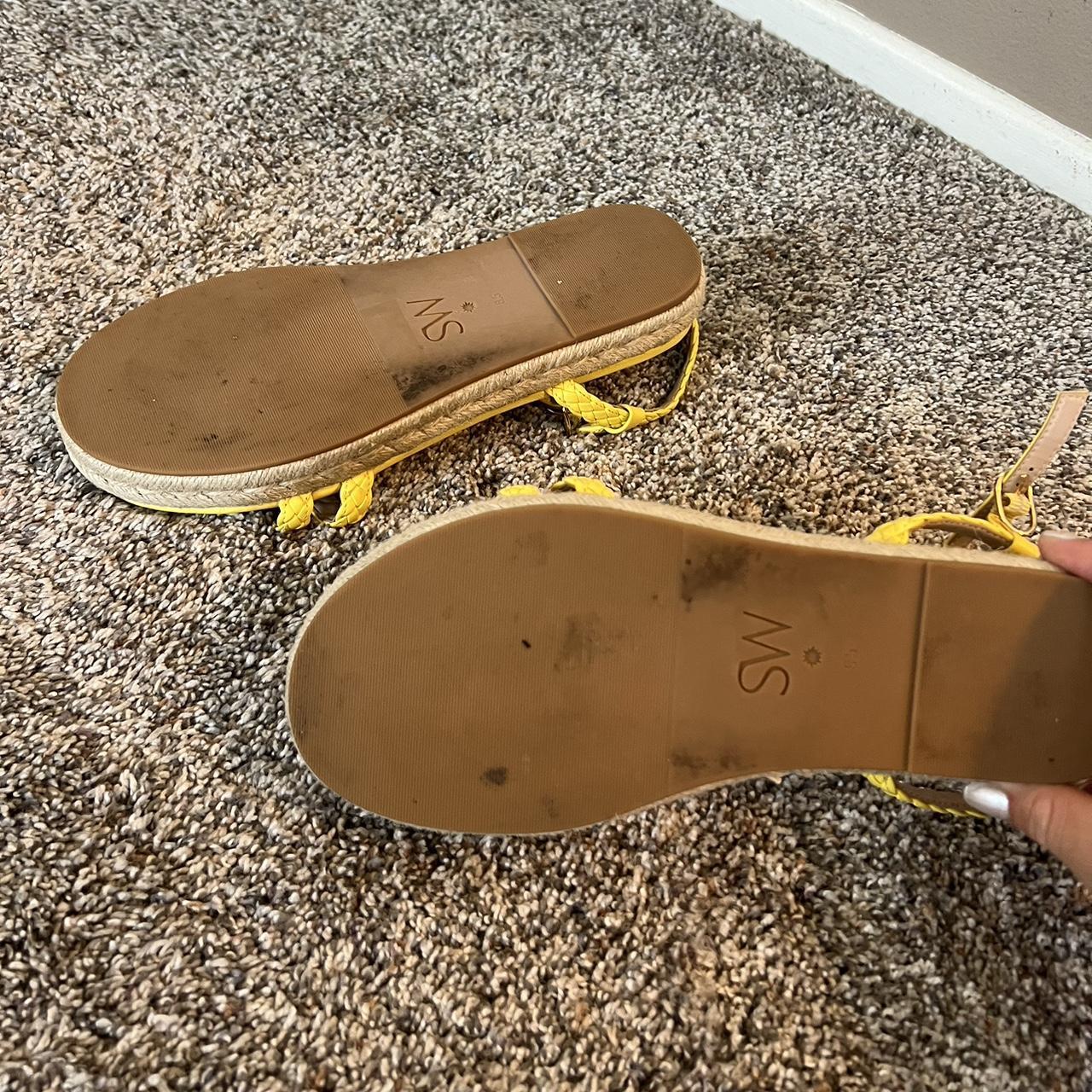 Stuart weitzman yellow sandals sale