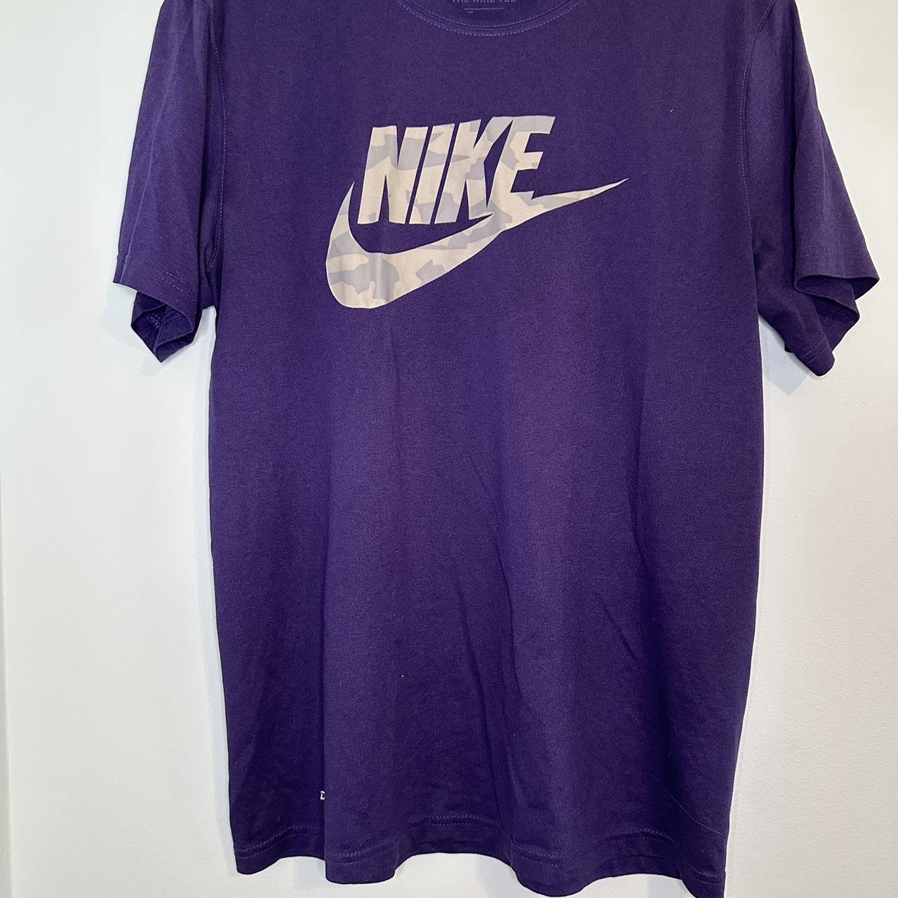 Purple nike camo shirt best sale