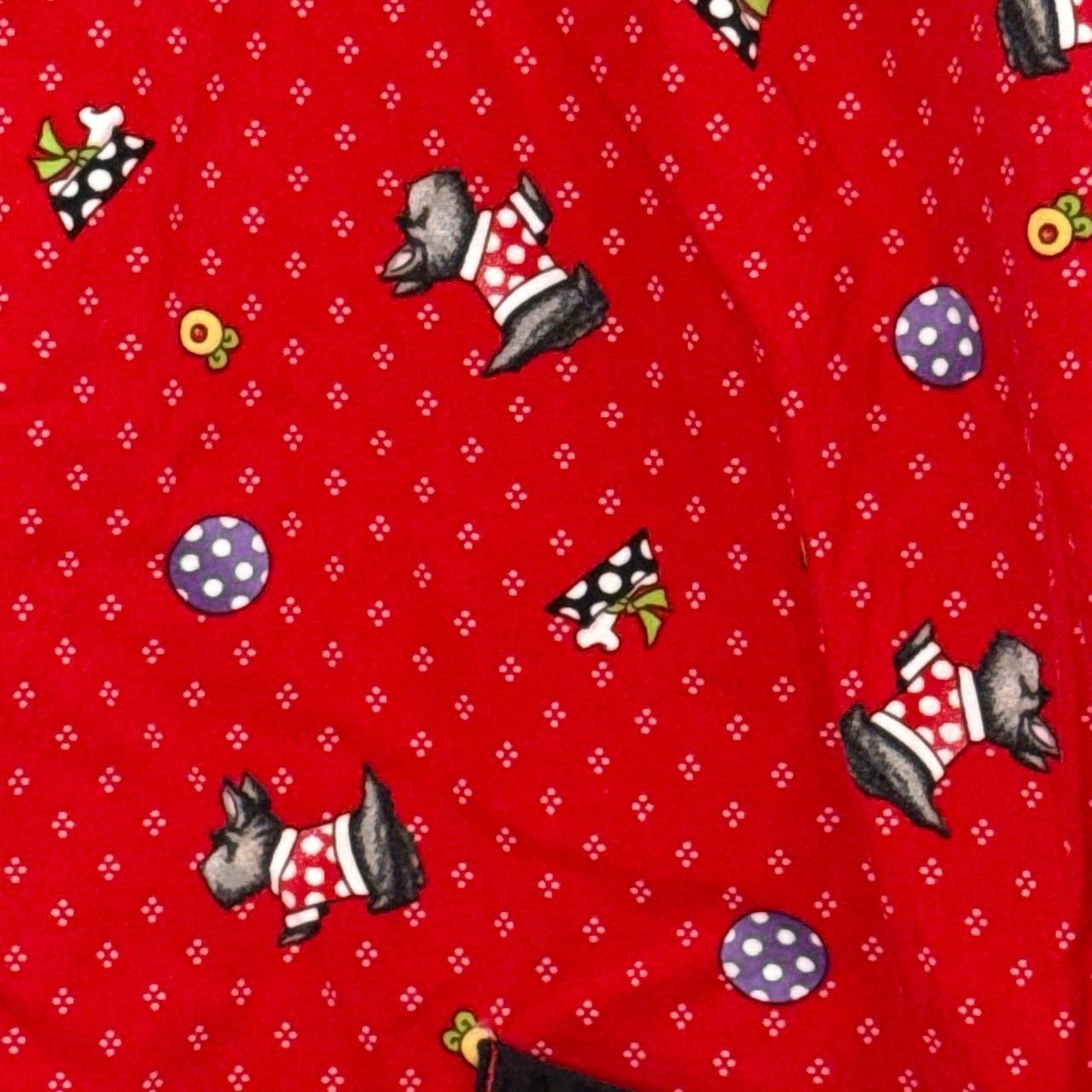 Mary Englebreit Red Scottie Dog Print Women’s Scrub... | Depop