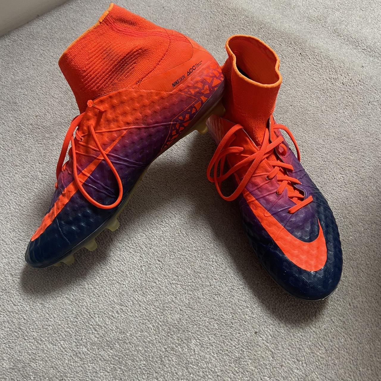 Nike Hypervenom Phantom GT II FG orange and purple. Depop