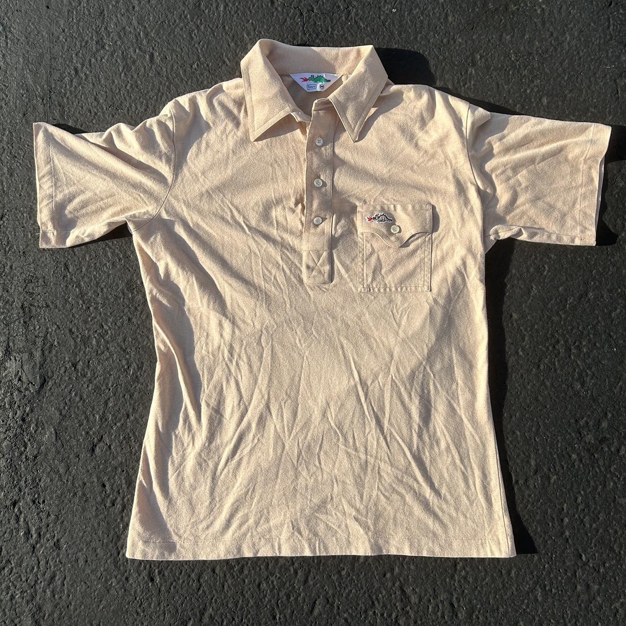 Vintage 80's Sears BRAGGIN' DRAGON Patch Polo Shirt | Depop
