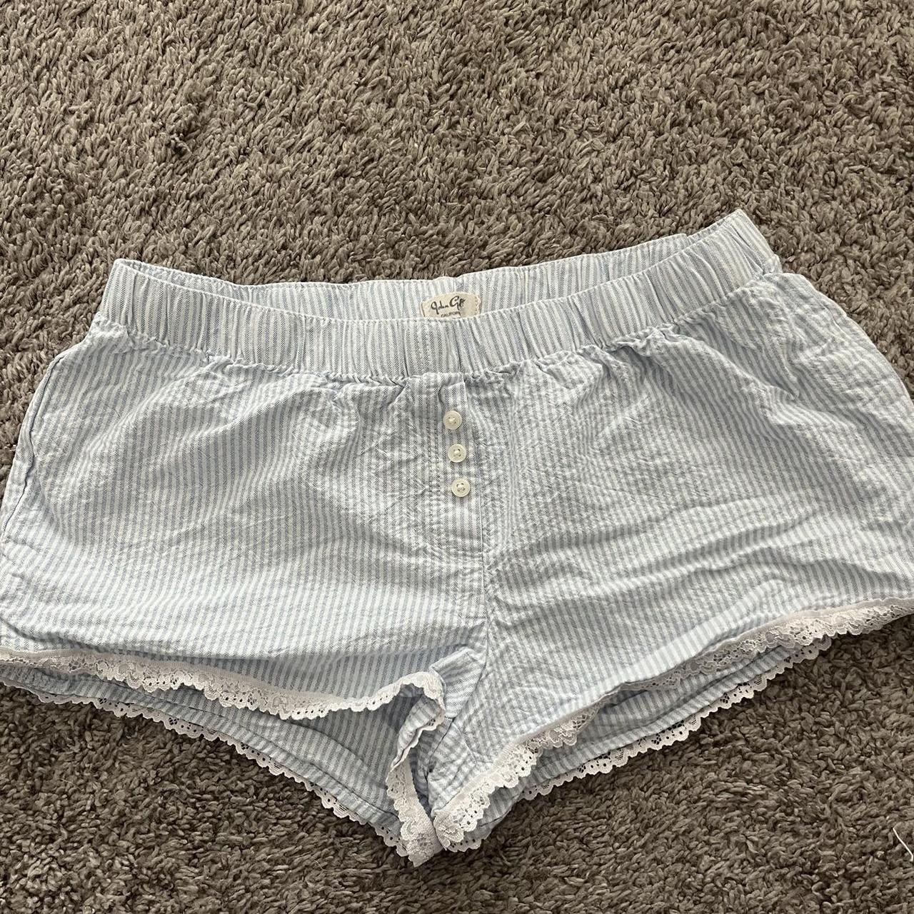 brandy melville keira lace shorts🤍🎀 washed but never... - Depop