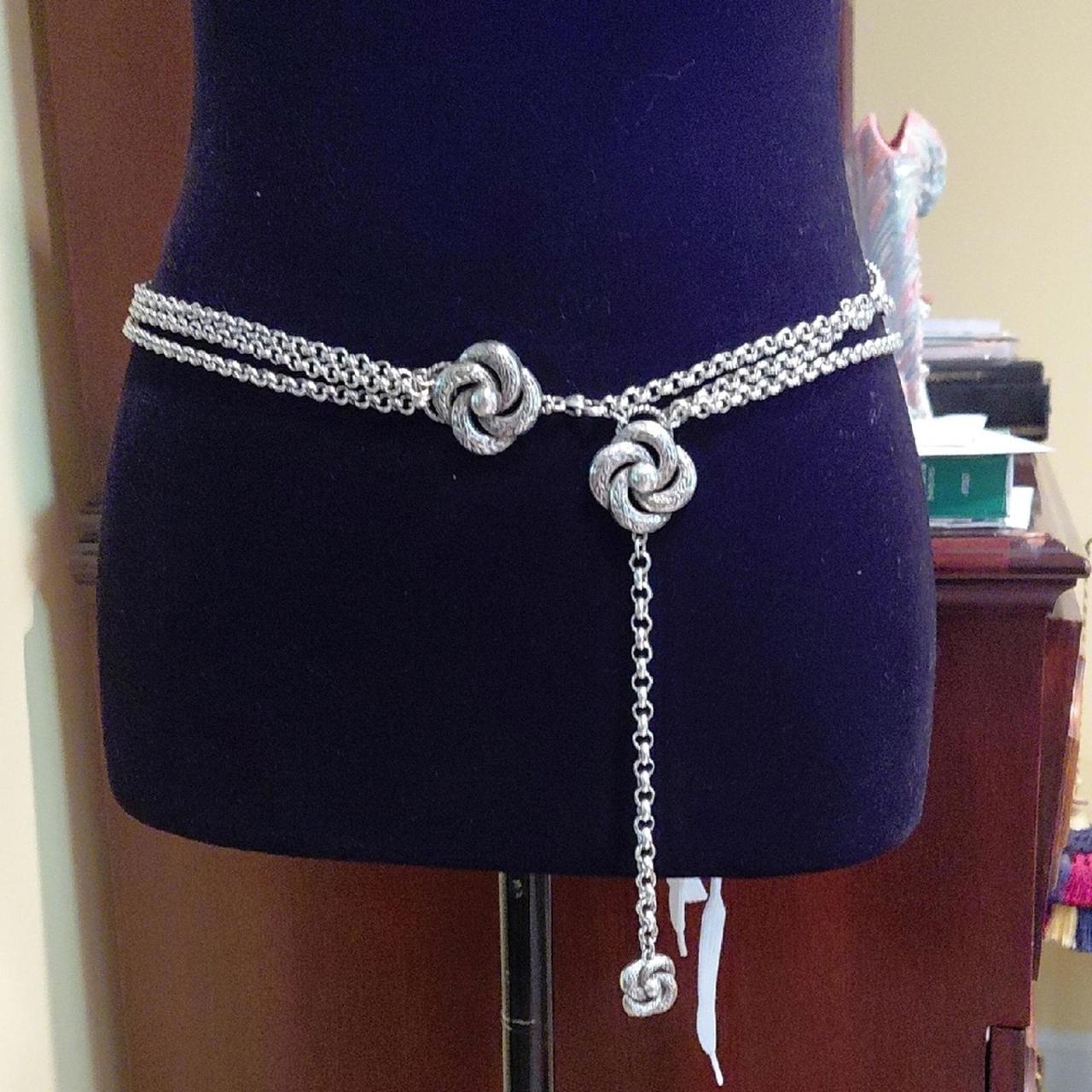 Source Unknown Women's Belt - Silver – Unbranded … - image 1