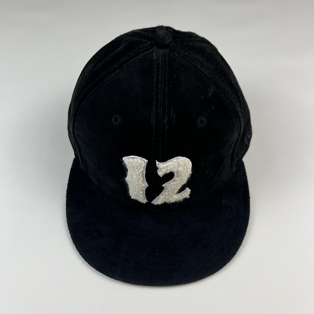 New Era Men's Caps - Black/Navy – New Era Black Suede 59Fifty fitted "12" …