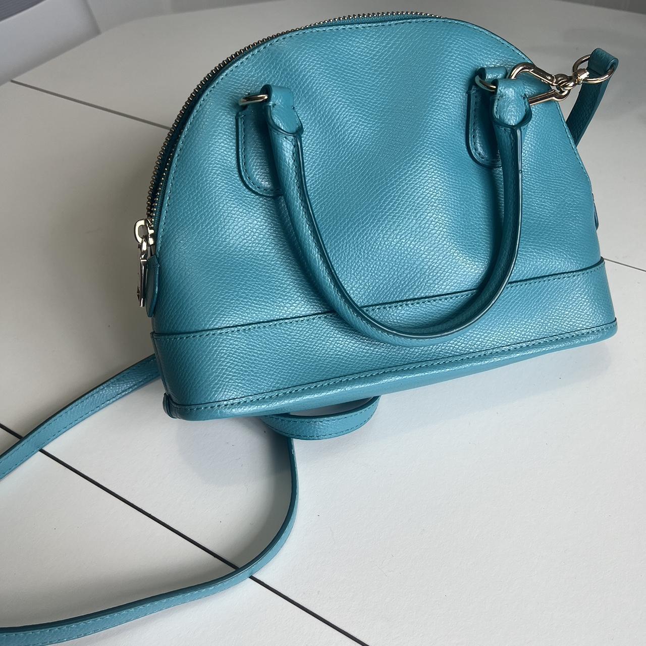 Authentic Teal Coach Revel Handlebag Satchel shops Crossbody