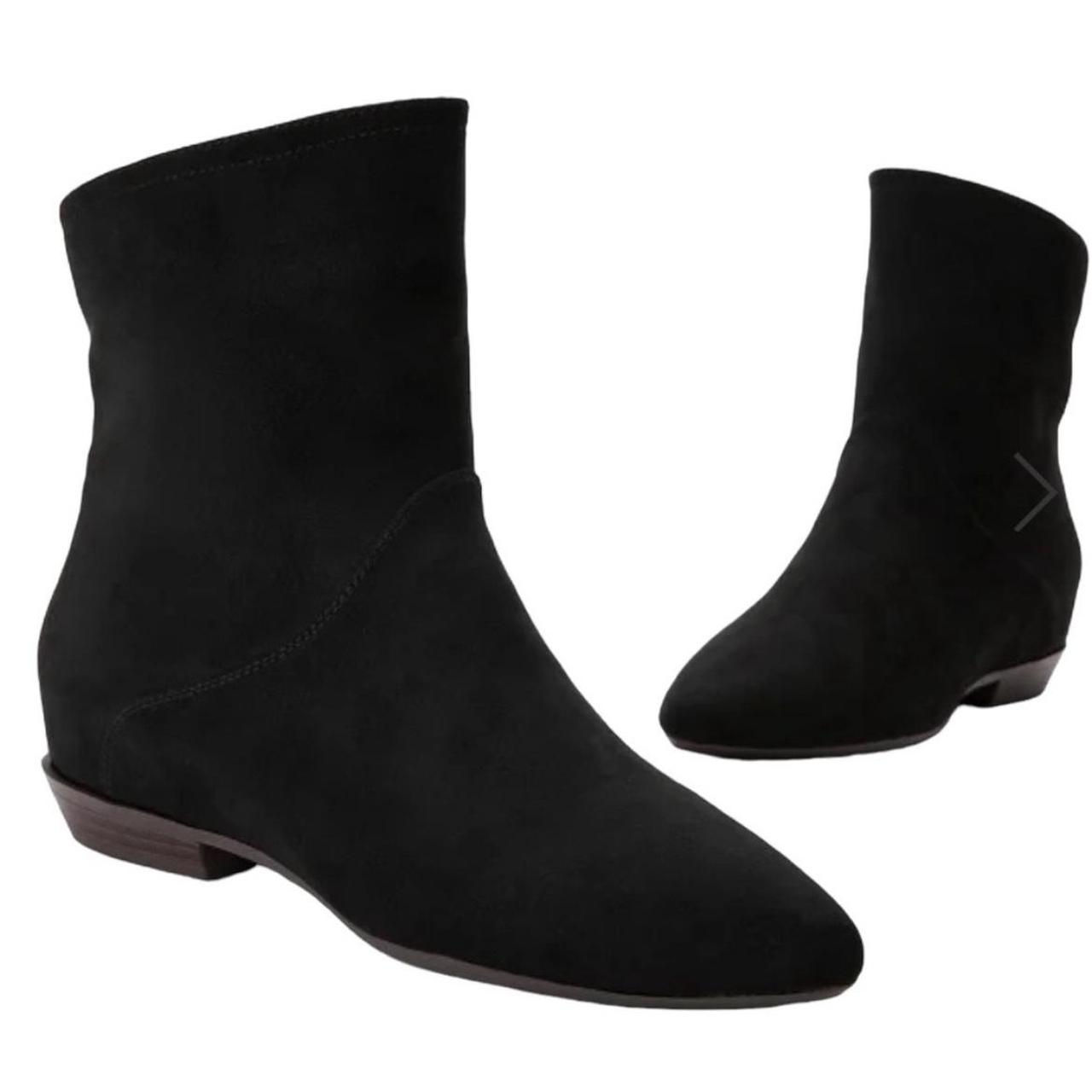 Justfab black booties best sale