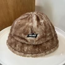 Palace Teddy Bucket Fox Tip Bucket Hat Fluffy - Depop