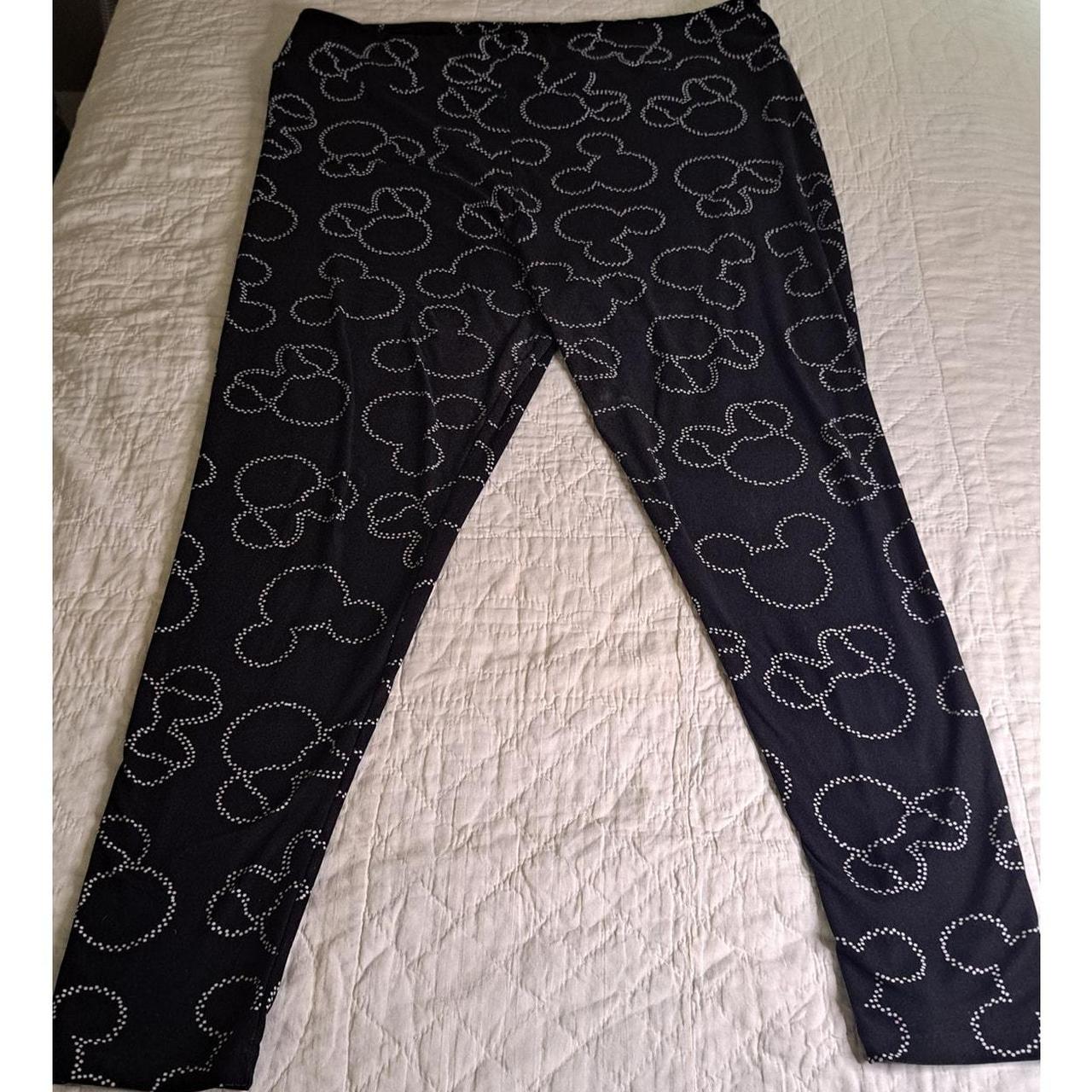 Women s LuLaRoe Mickey Black Leggings Size TC2 would. Depop