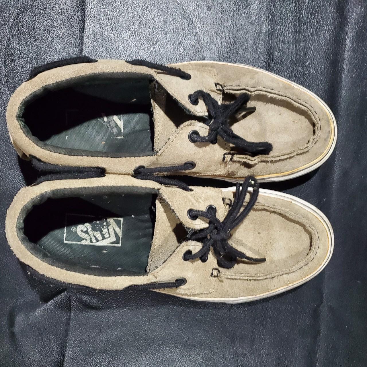 Vans loafers size 8 bottoms are worn down and