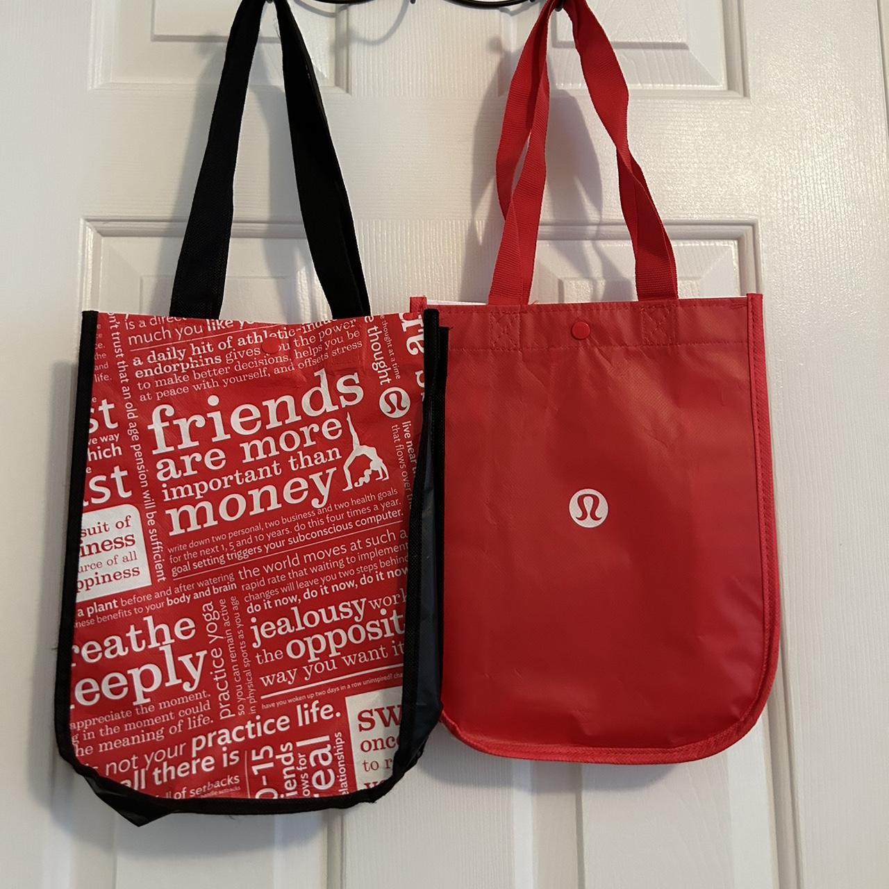 lululemon bags, two red, both small (bags, travel, - Depop