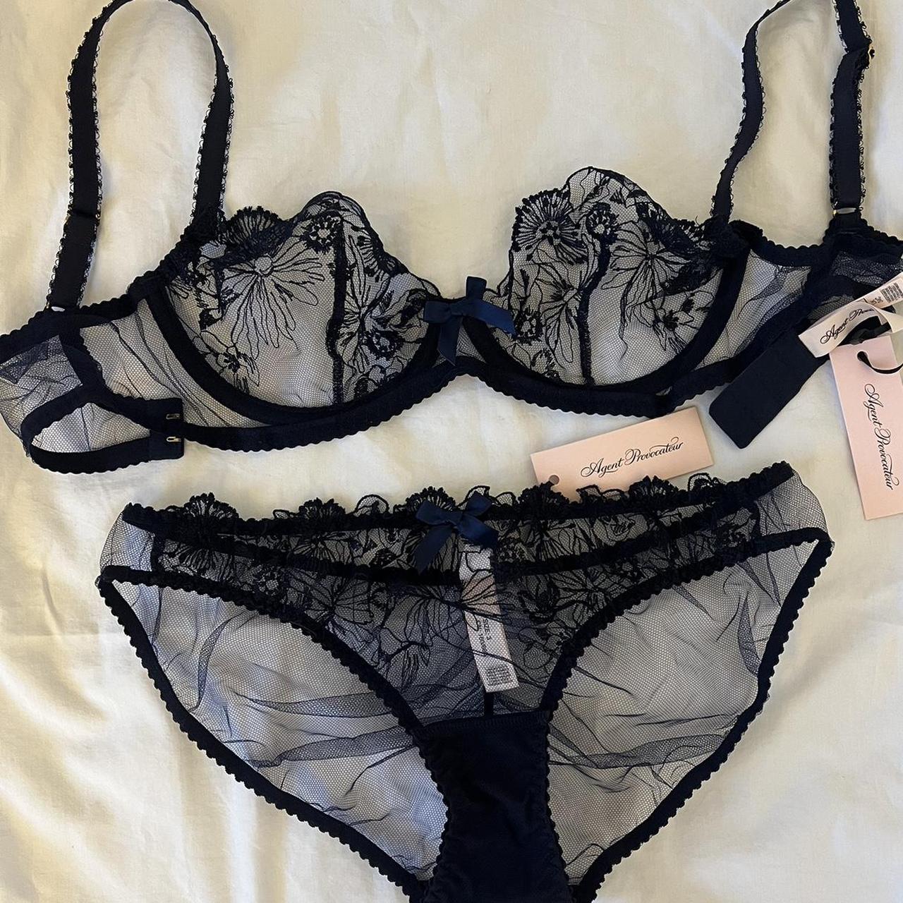 The most beautiful navy blue agent provocateur navy - Depop