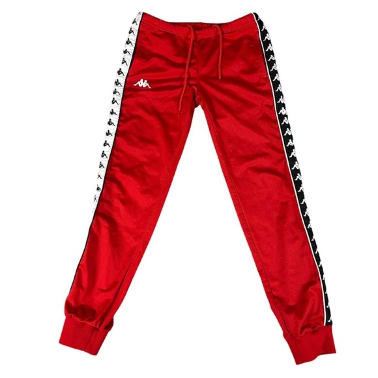 Kappa Women s Track Pants Red Black White Logo